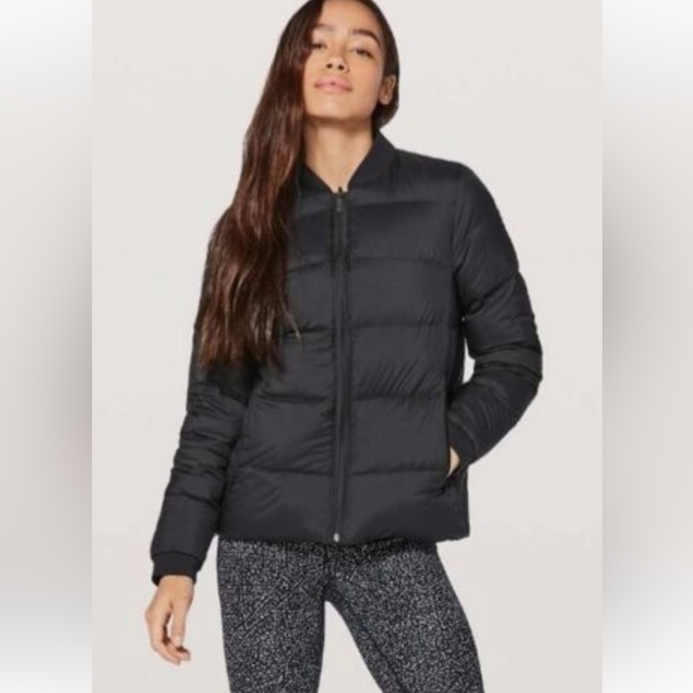 Reversible Lululemon Down Bomber Jacket. Size 8 - image 5